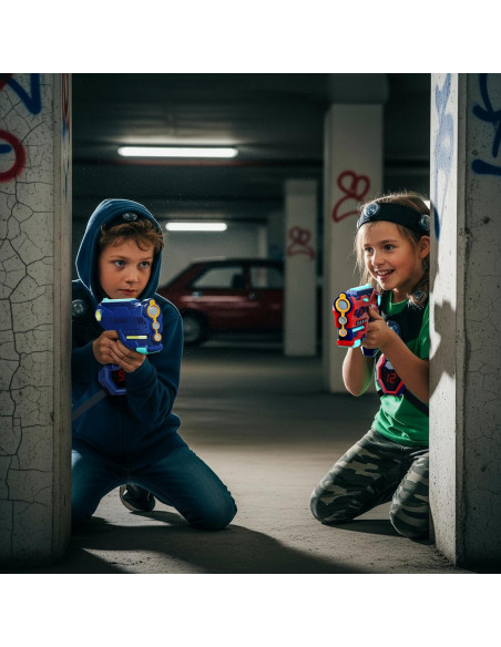 Conjunto Halo Sport Laser Tag 2 Blasters y Chalecos 0.79kg