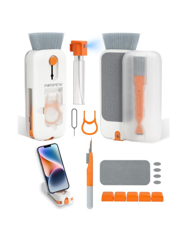 Kit de Limpieza 12 en 1 FOTIPEW para Electrónica Naranja