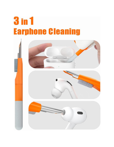 Kit de Limpieza 12 en 1 FOTIPEW para Electrónica Naranja