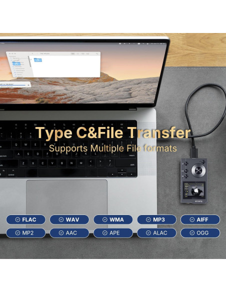 Reproductor MP3 HiFi SURFANS F20 Bluetooth 5.2 128GB