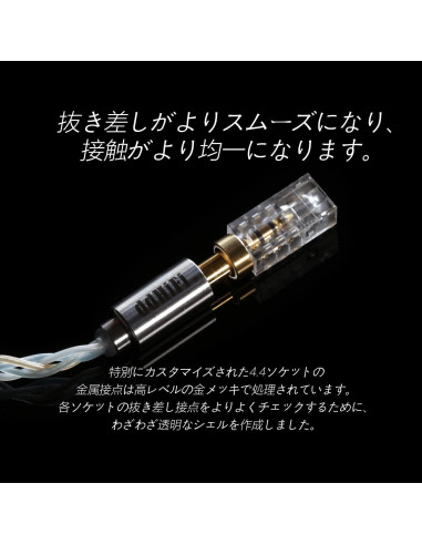 Adaptador de Audio Balanceado DD DJ44B 4.4mm a 2.5mm