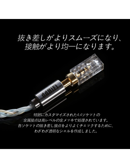 Adaptador de Audio Balanceado DD DJ44B 4.4mm a 2.5mm