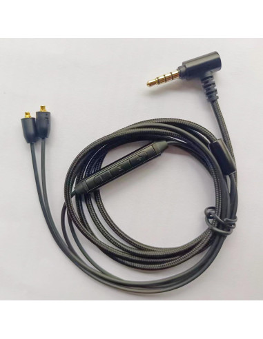 Cable de Reemplazo para Auriculares FAAEAL MMCX 1.27m con Micrófono