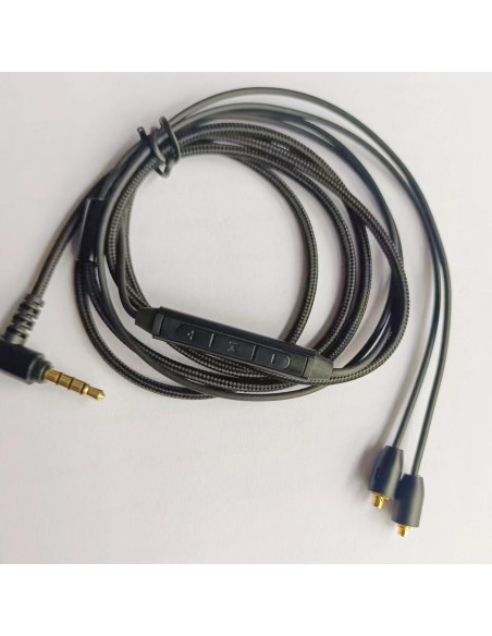 Cable de Reemplazo para Auriculares FAAEAL MMCX 1.27m con Micrófono