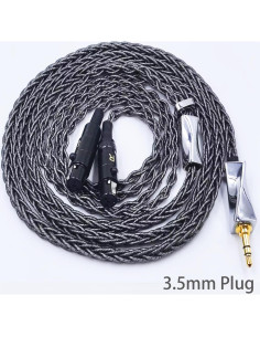 Cable de Audio Fezzlo 1.5m 3.5mm Compatible Audeze Meze 2