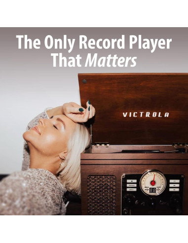 Tocadiscos Bluetooth Victrola VTA-205B-ESP 3 Velocidades 33/45/78 RPM
