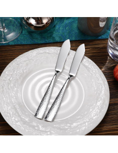 Juego de Cuchillos de Mantequilla Martillados KEAWELL 4 Piezas 2