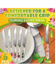 Juego de cuchillos para mantequilla The Little Green Change 6 piezas 2