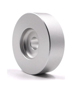 Adaptador de disco 45 RPM MayRecords Aluminio Plata 7"