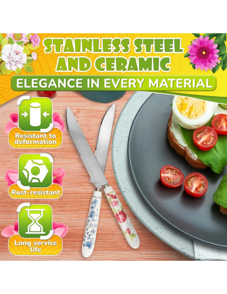 Juego de cuchillos para mantequilla The Little Green Change 6 piezas