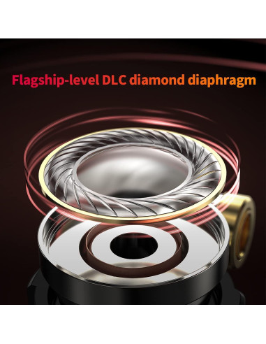 Auriculares In-Ear FiiO FD3 Pro 12mm DLC Negro Desmontables