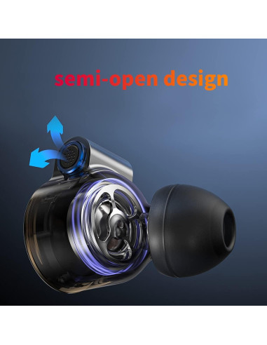 Auriculares In-Ear FiiO FD3 Pro 12mm DLC Negro Desmontables