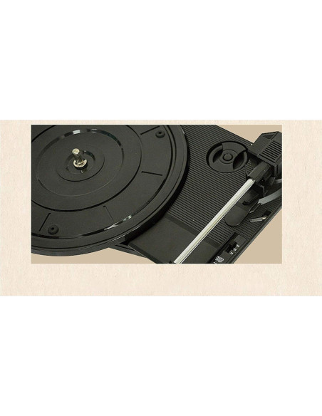 Reproductor de Discos Retro EHVYBDX Bluetooth Madera 3W