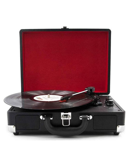 Reproductor de Vinilo Bluetooth EHVYBDX con Altavoces 3 Velocidades