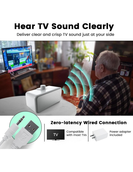 Altavoces Con Cable ANSTEN para TV 5M, Sonido Claro y Fácil Uso