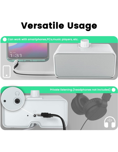 Altavoces Con Cable ANSTEN para TV 5M, Sonido Claro y Fácil Uso