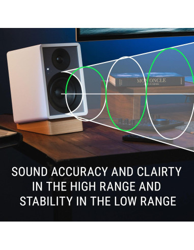 Monitores Activos Onkyo Creator GX-10DB, 3" Blanco, Bluetooth 5.3