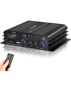 Amplificador de Audio Estéreo Bluetooth Facmogu 298A 300W 2