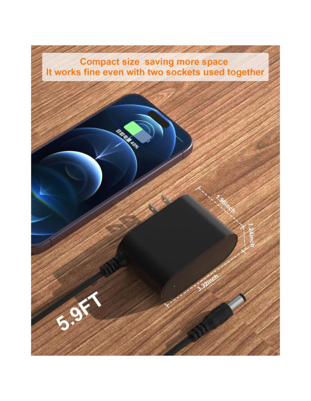 Cargador VHBW 9V para Reproductor Crosley CR8005A CR8005C