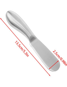 Cuchillo para Untar Mantequilla y Queso VAKTOK 13.5cm Acero Inoxidable 2