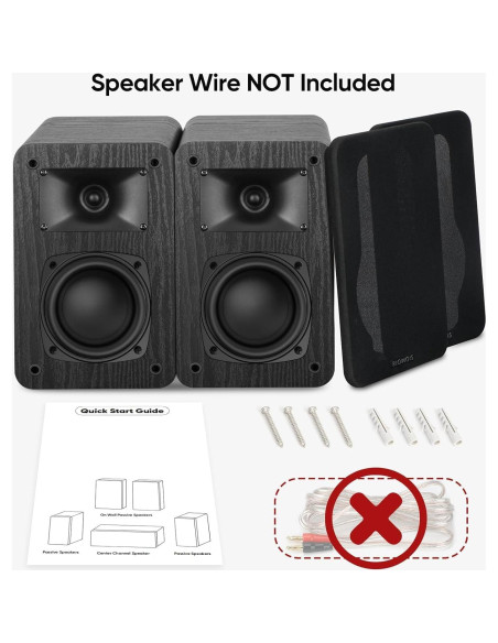 Altavoces Pasivos Saiyin DS6700M, Woofer 8.89 cm, Graves 60Hz