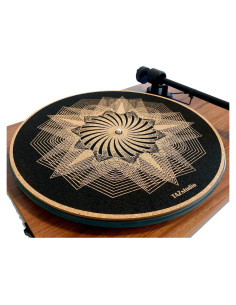 Alfombrilla de Corcho TazStudio para Tocadiscos 30.48 cm - Diseño Geométrico
