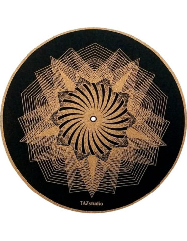 Alfombrilla de Corcho TazStudio para Tocadiscos 30.48 cm - Diseño Geométrico