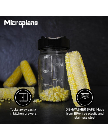 Desgranador de Maíz Microplane - Acero Inoxidable, Manual