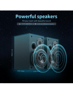 Altavoces de Estantería Bluetooth BESTISAN SR02 4" 50W 2