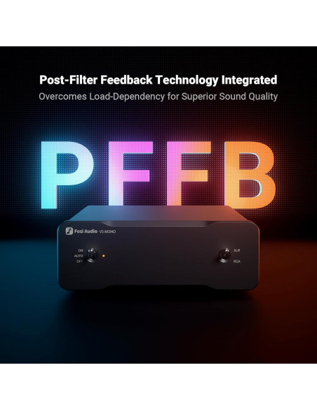 Amplificador Mono V3 Fosi Audio 240W + Fuente 48V 10A