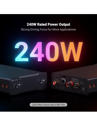 Amplificador Mono V3 Fosi Audio 240W + Fuente 48V 10A
