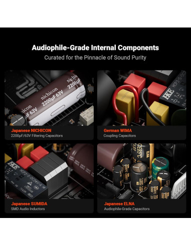 Amplificador Mono V3 Fosi Audio 240W + Fuente 48V 10A