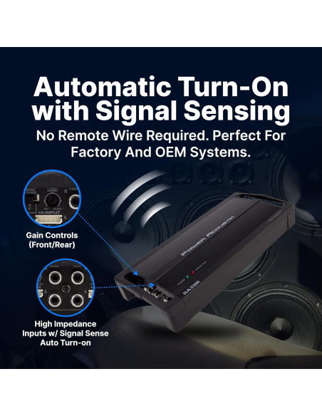 Amplificador Power Acoustik RZ4-2000D 2000W Clase D 4 Canales