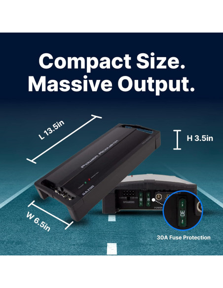 Amplificador Power Acoustik RZ4-2000D 2000W Clase D 4 Canales