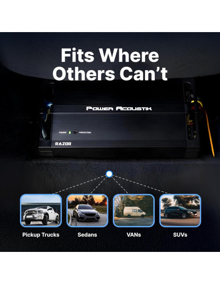 Amplificador Power Acoustik RZ4-2000D 2000W Clase D 4 Canales