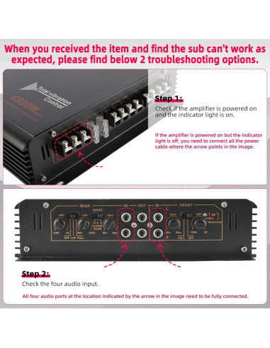 Amplificador de Potencia YaeCCC 4 Canales 4500W Clase A/B