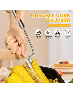 Desgranador de Mazorcas de Maíz Cobpom Acero Inoxidable 2PCS 2