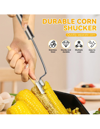 Desgranador de Mazorcas de Maíz Cobpom Acero Inoxidable 2PCS