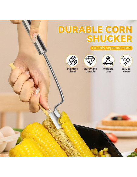 Desgranador de Mazorcas de Maíz Cobpom Acero Inoxidable 2PCS