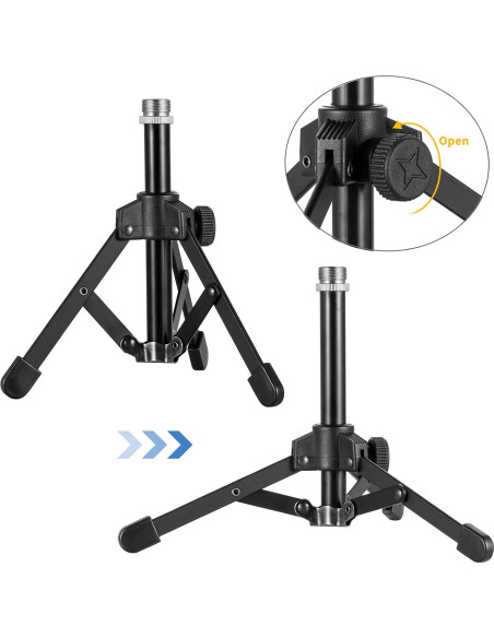 Soporte de Micrófono de Escritorio BILIONE Plegable Ajustable