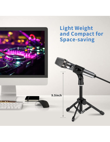 Soporte de Micrófono de Escritorio BILIONE Plegable Ajustable
