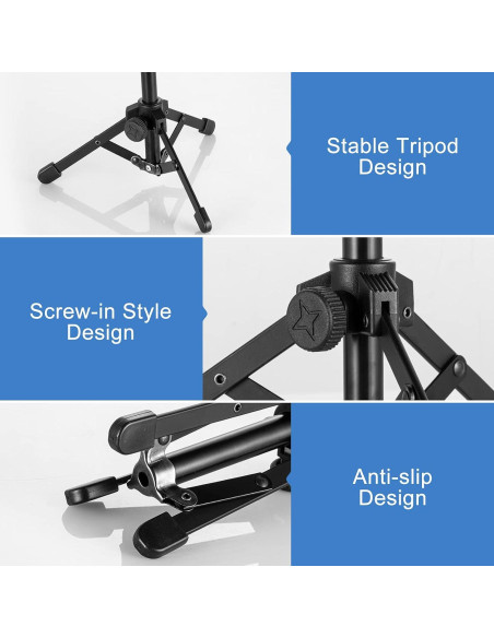 Soporte de Micrófono de Escritorio BILIONE Plegable Ajustable