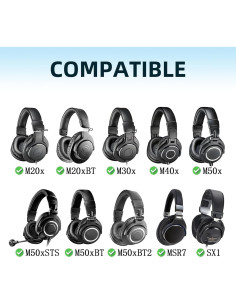 Almohadillas de Gel para Auriculares Audio Technica ATH M50X 2