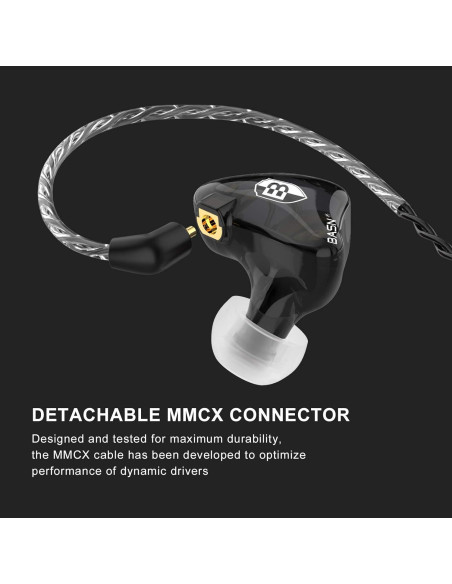 Auriculares In-Ear BASN Bsinger PRO Doble Controlador Negro