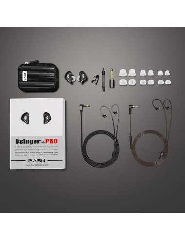 Auriculares In-Ear BASN Bsinger PRO Doble Controlador Negro