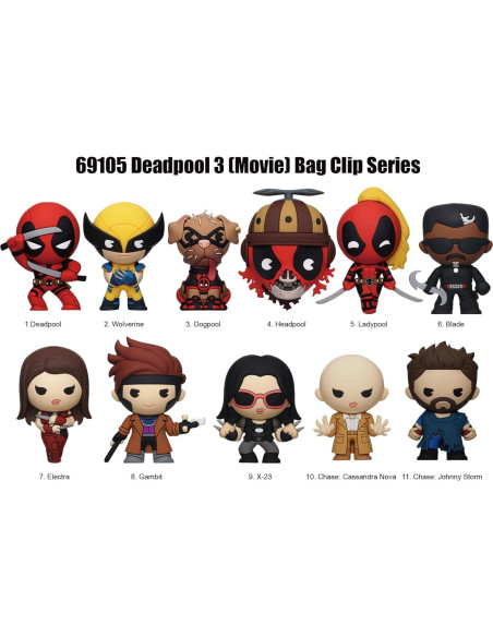 Clip de Bolsa de Espuma Deadpool 3D - Monogram 5.08 cm