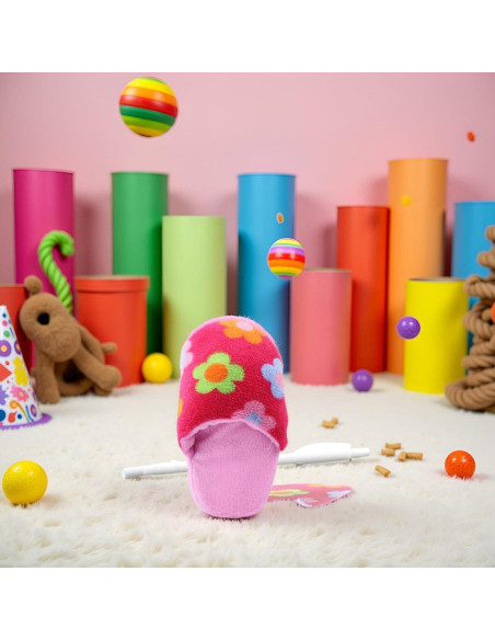 Juguete de Masticar Zhuluck Zapatilla Rosa para Perros y Gatos