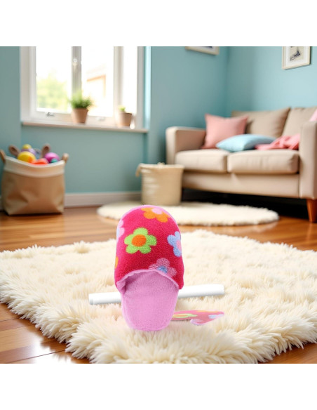 Juguete de Masticar Zhuluck Zapatilla Rosa para Perros y Gatos