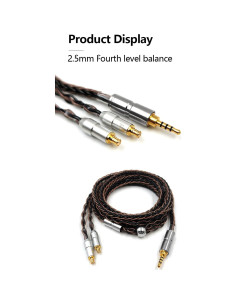 Cable Balanceado A2DC 1.45m Earmax 8 Hilos 2.5mm 3.5mm 4.4mm 2