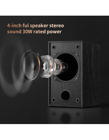 Altavoces Pasivos de Estantería Elimavi BT-10 30W Negro